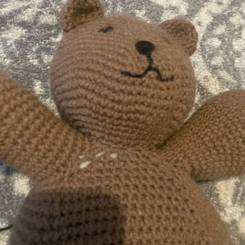Handmade‎ Brown crochet Knitted Teddy Bear Plush